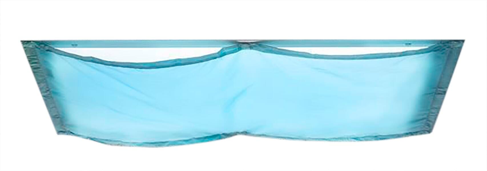 Cozy Shades Softening Light Filters, 54 x 24 Inches, Sky Blue, Pack of 4 1406259